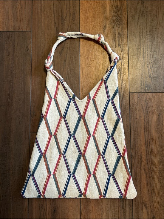 Zara Handbags - Zara Geometric Jacquard Hobo Tote Bag, Bohemian Ethnic Esthetics